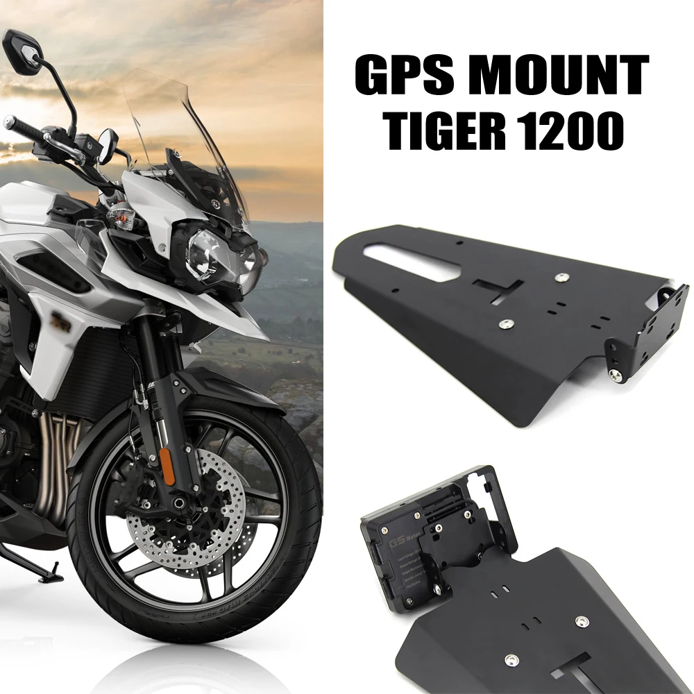 

NEW Motorcycle 2018 2019 2020 For Tiger 1200 Front Phone Stand Holder Smartphone Phone GPS Navigaton Plate Bracket