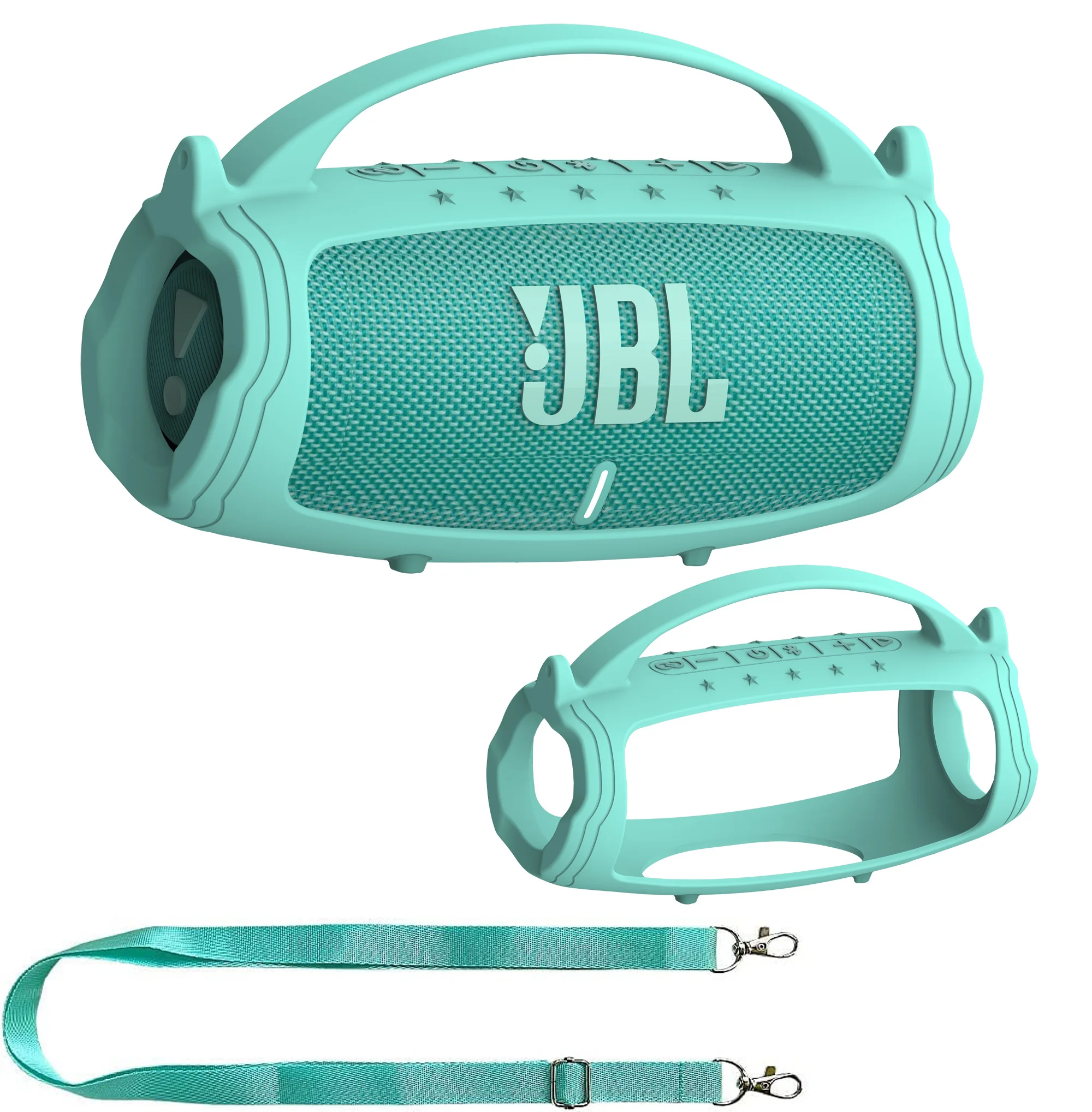 Funda protectora con mango de silicona y correa para el hombro para JBL  Charge 4, Altavoz Bluetooth portátil - AliExpress