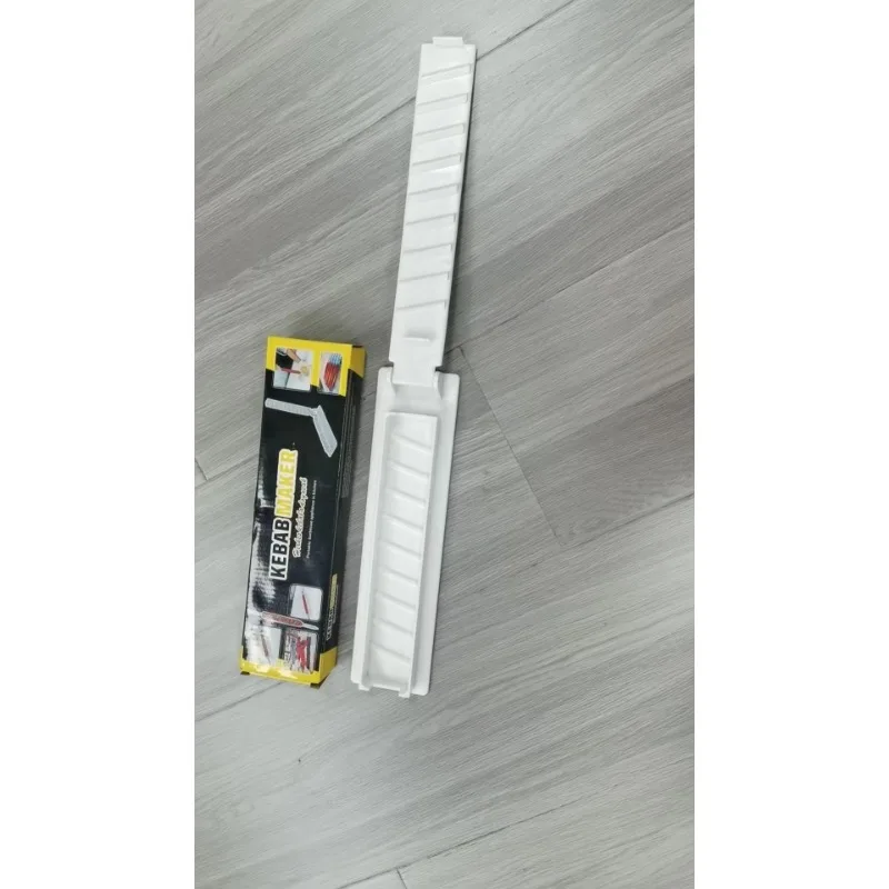 Kebab Maker Barbecue Skewers Bbq Grilling Accessories Single Row Kebab Maker Bbq Meat Skewer Machine Kebab Press Maker Reusable Plastic Bbq Skewer Preparation BBQ Tool