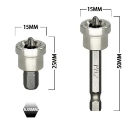 5PCS Gypsum Board with Hexagonal Handle Positioning Bit Woodworking Screw Positioning Bit Gypsum Board Screwdriver