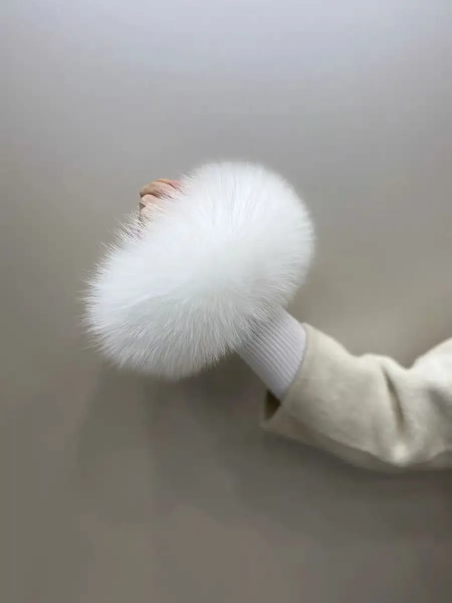 Fox Fur Cuff Arm Warmer Lady Bracelet Real Fur Wristband Glove High Quality Fox Fur Cuffs Hot Sale Wrist Warmer