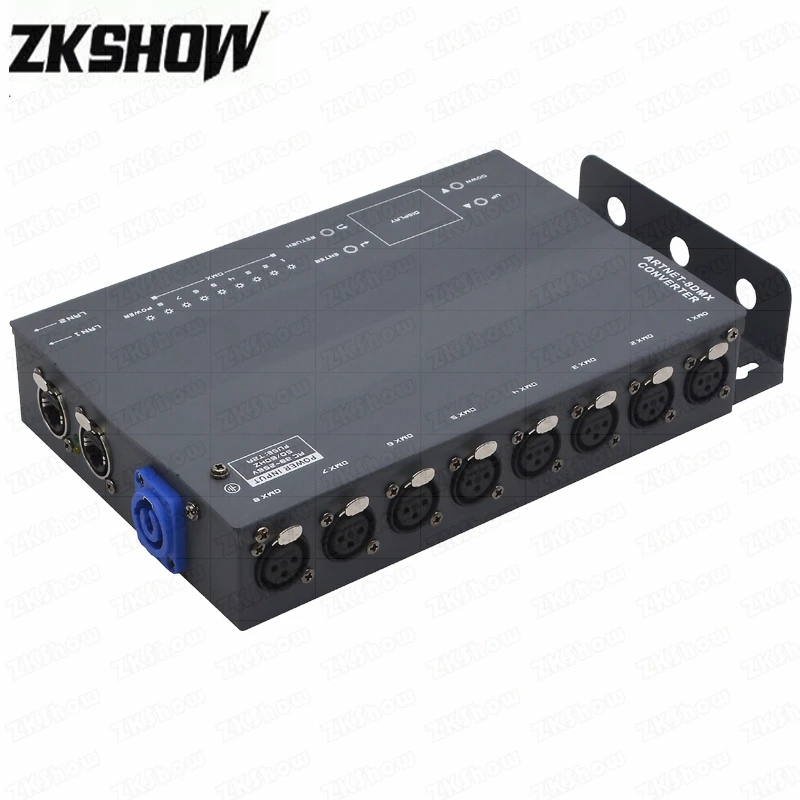 Art-net 8DMX 컨버터, RDM Neutrik 3 핀 XLR 100% 전기 절연, MA 타이거 터치 컨트롤러, Madrix 소프트웨어 이더넷 I/O