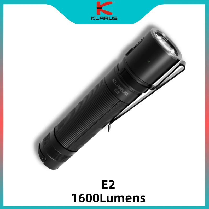 Klarus E2 Led Flashlight Cree Xhp35 Hi 1600 Lumen Usb Rechargeable