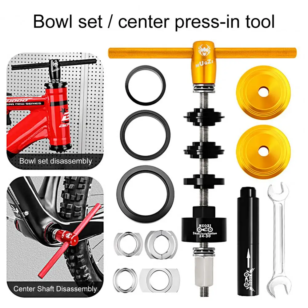 

1 Set Bottom Bracket Remover High Hardness Integrated Handle Knurled Design Aluminum Alloy BB Press-in Tool for BB86/30/92/for P
