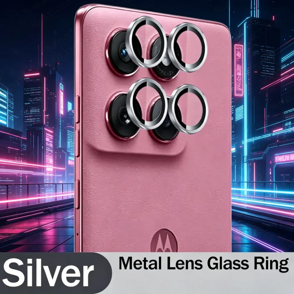 HD Metal Alloy Ring with 9H Tempered Glass Lens Protector - Premium Cover