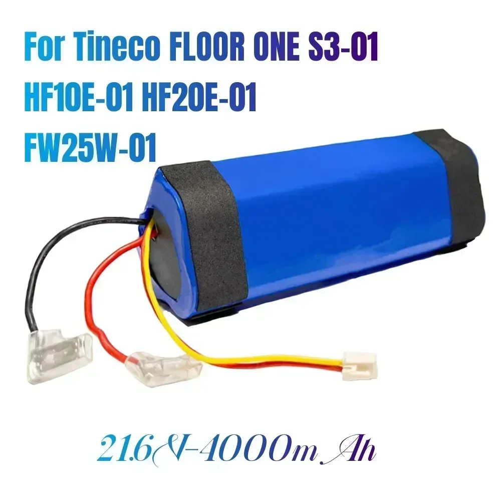 

100% Original 4000mAh For Tineco FLOOR ONE 1.0 FW25M-01 FW25W-01 FW09010ECN HF10E-01 HF20E-01 S3-01 Vacuum Cleaner Battery