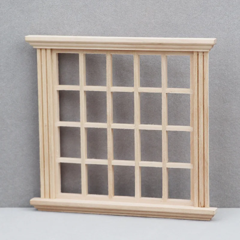 

1:12 Dollhouse Square Window Frame/Window Handle Model Dollhouse 20 Pane Windows Dolls House Mini Furniture Craft Accessories