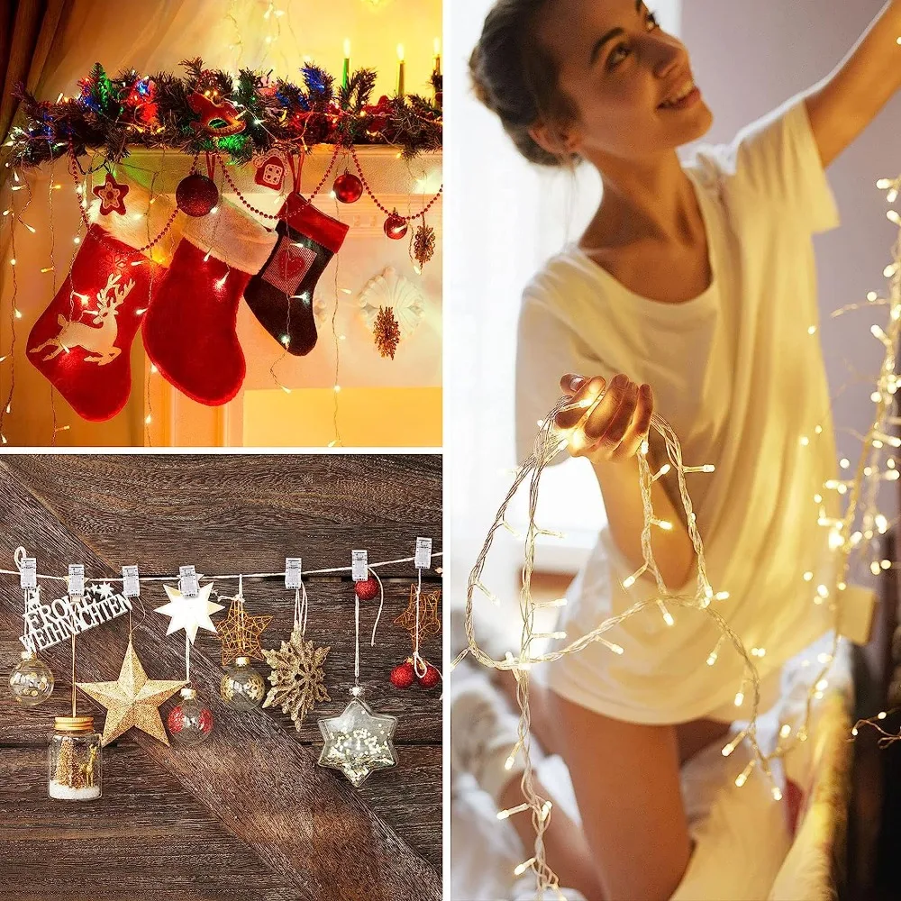 Self Adhesive Sticky Clips Christmas Decorations Hanging Sticky Wall Clips Spring Plastic Photo Office