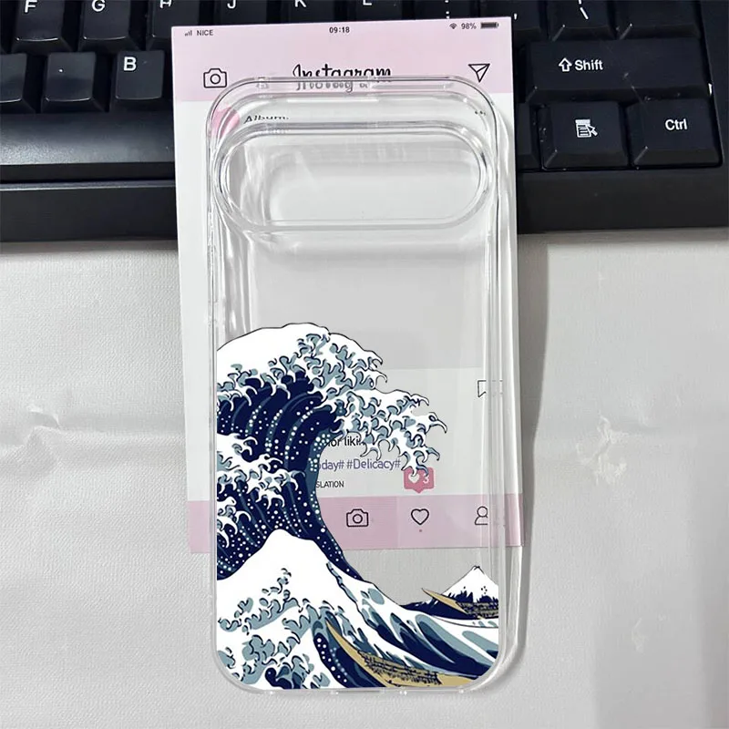 Fashionable Great Blue Wave Phone Case - Soft TPU Cover