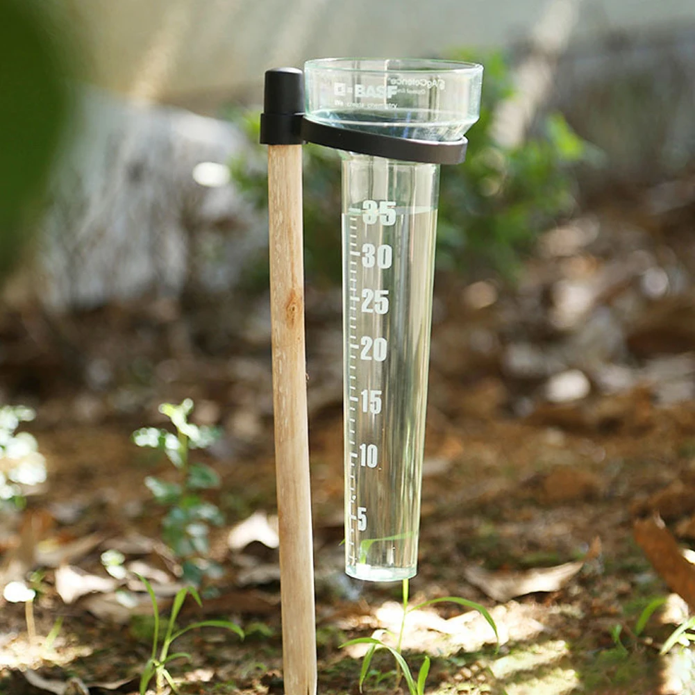 Plastic Transparent Rain Gauge for Outdoor Yard Rainfall Measurement