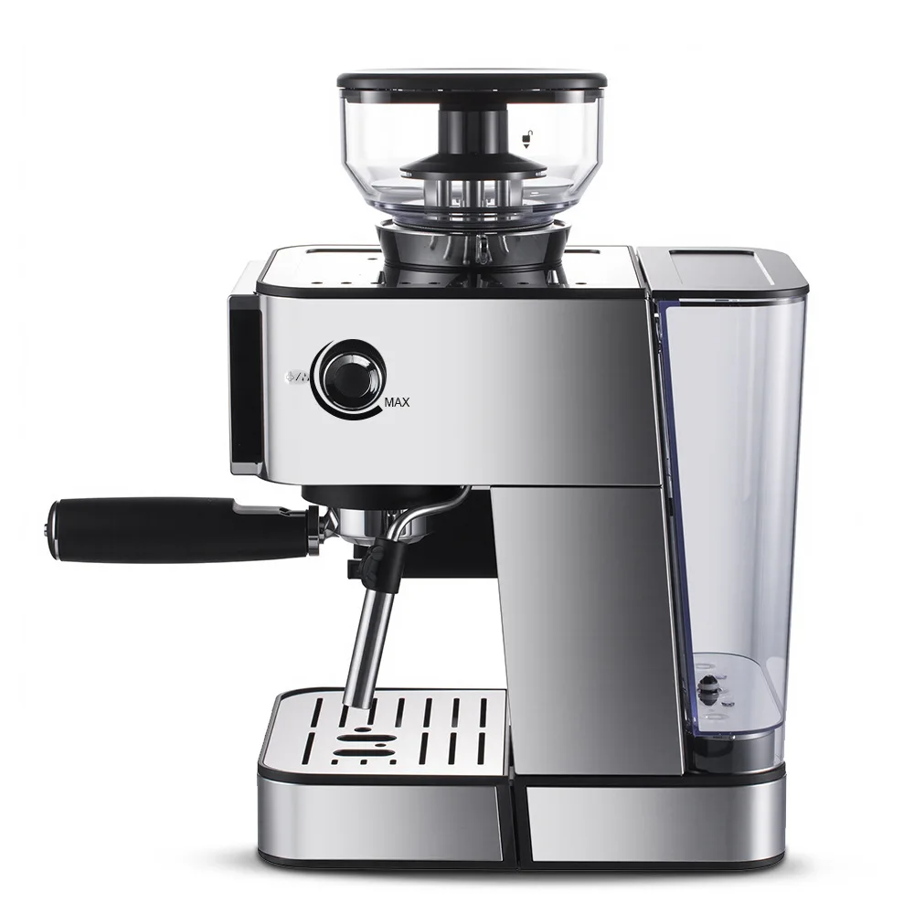 半自動コーヒーマシン 15bar エスプレッソコーヒーメーカー 粉砕機能