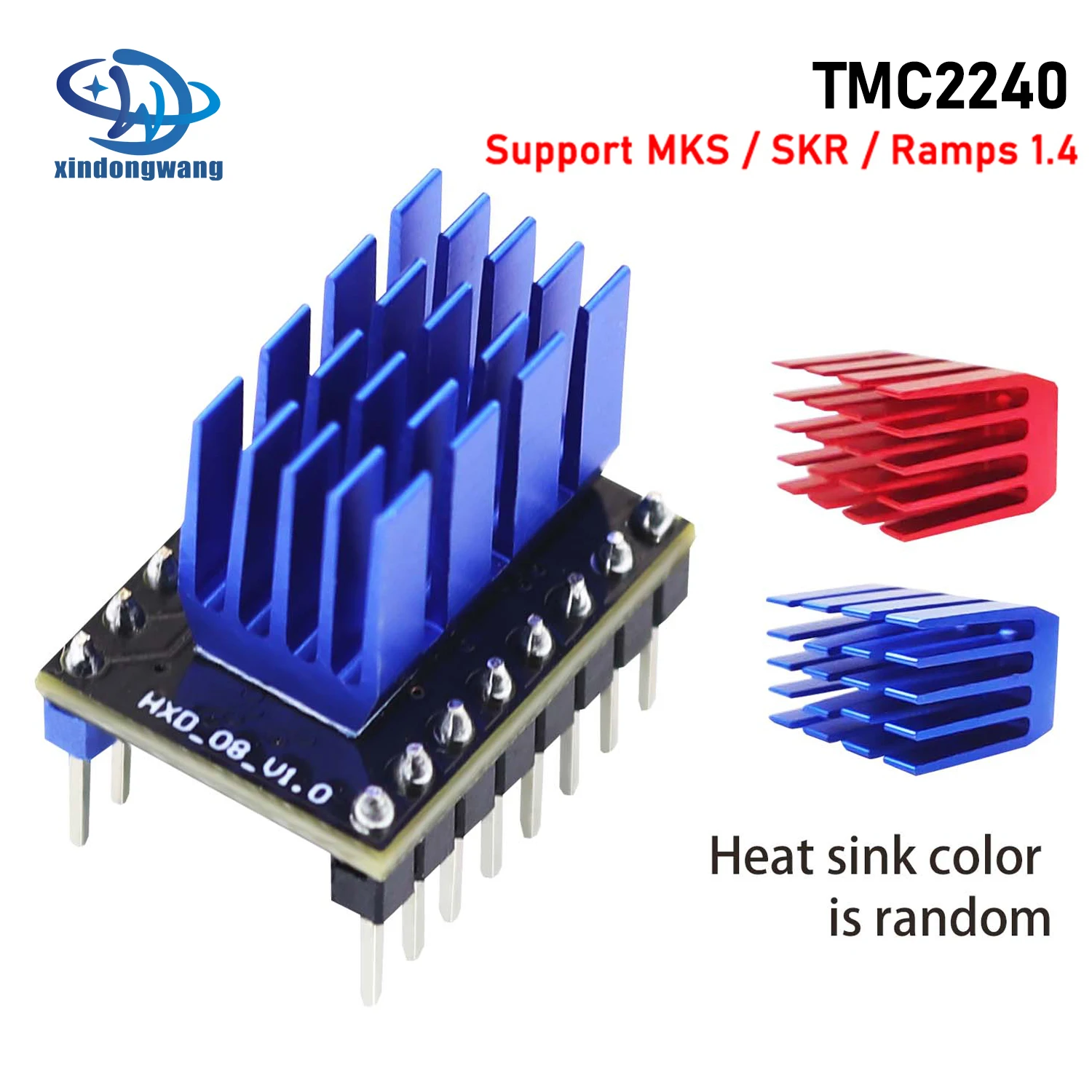 

TMC2240 3D Printer Stepper Motor Driver Stepping Engine CNC Shield Driver Heatsink For MKS SKR Nema 17