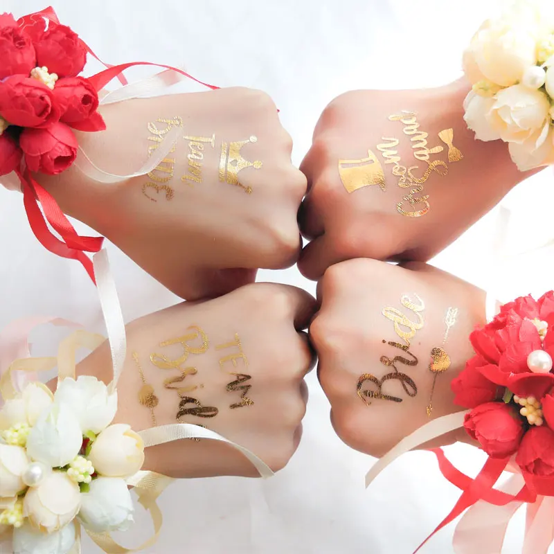 Bridal Shower Temporary Tattoo Collection - Chic Party Favors