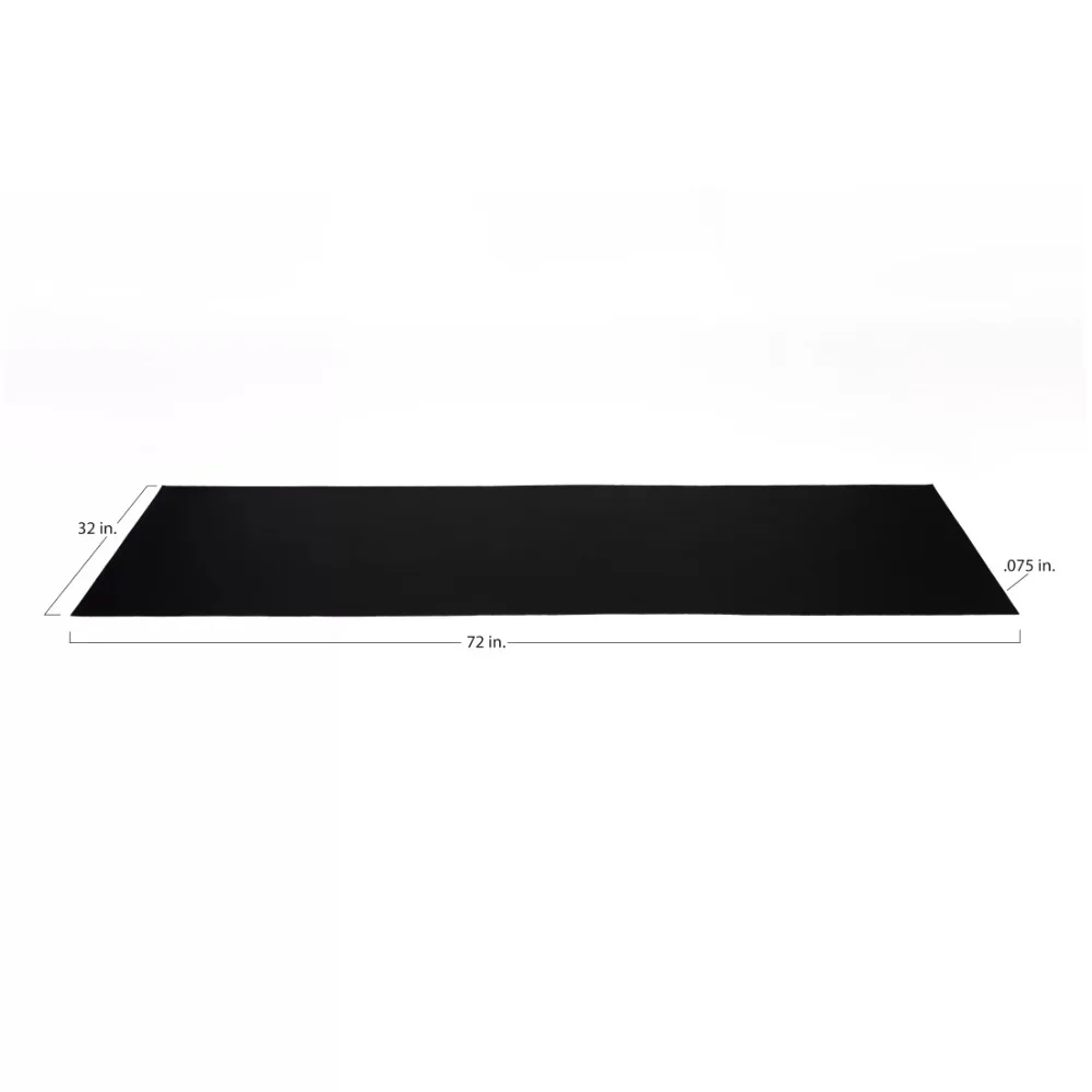 

32" X 72" 75 Mil Heavy Duty Vinyl Exercise Equipment Mat Exercise At Home Yoga Fitness Body Building Sports Entertainment