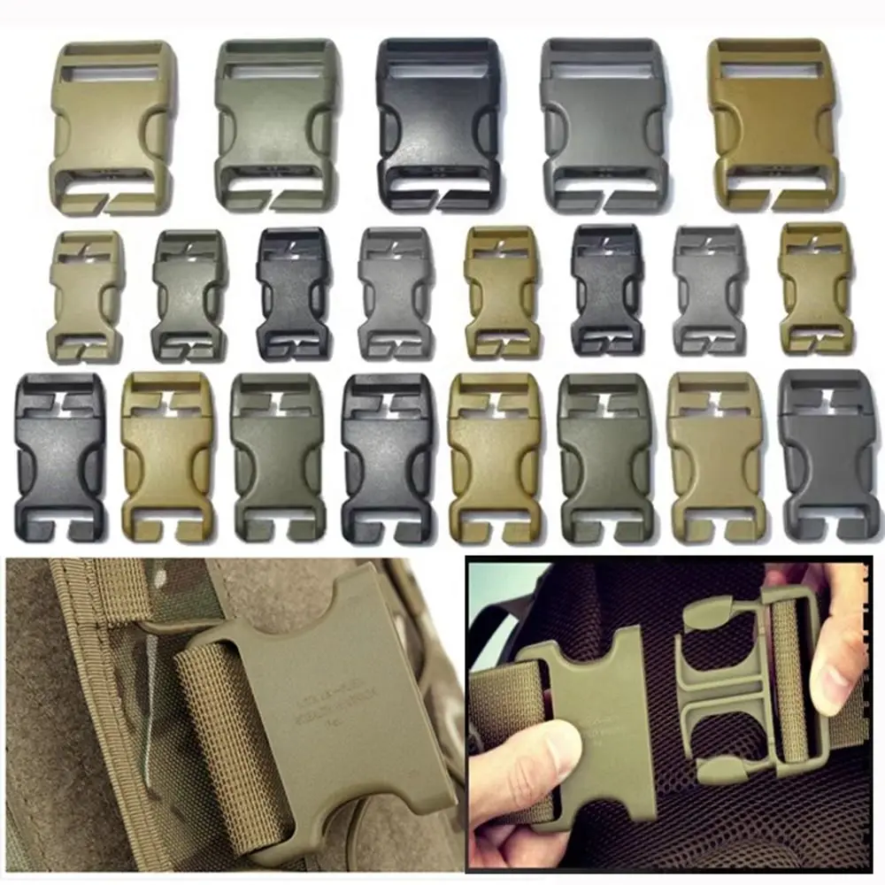 Plastic side release buckle bag buckle adjuster buckle belt buckle paracord bracelet bag accessories 20mm 25mm 38mm 50mm