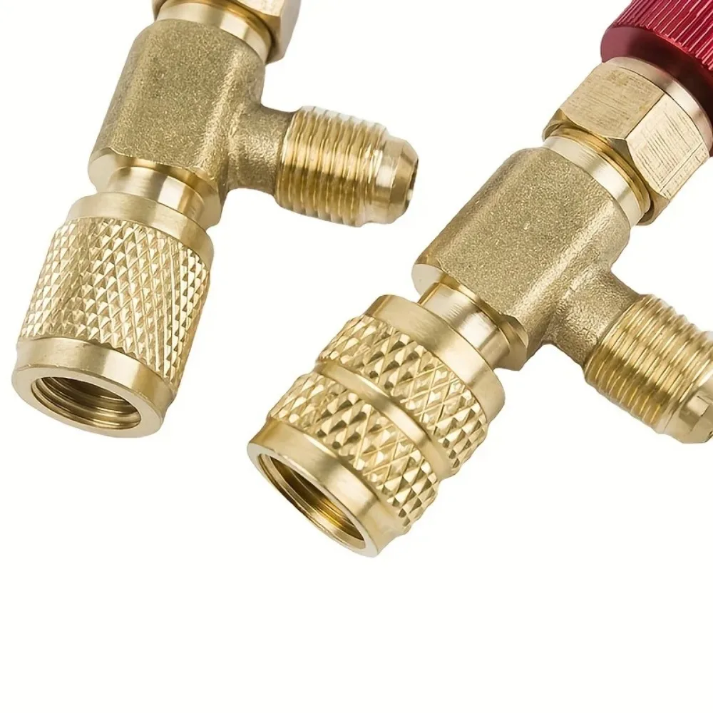 Refrigeration Safety Valve Liquid Safety Valve R410A R22 Air Conditioning Refrigerant Tool 1/4 "Safety Adapter Air Conditioning Repair And Fluoride