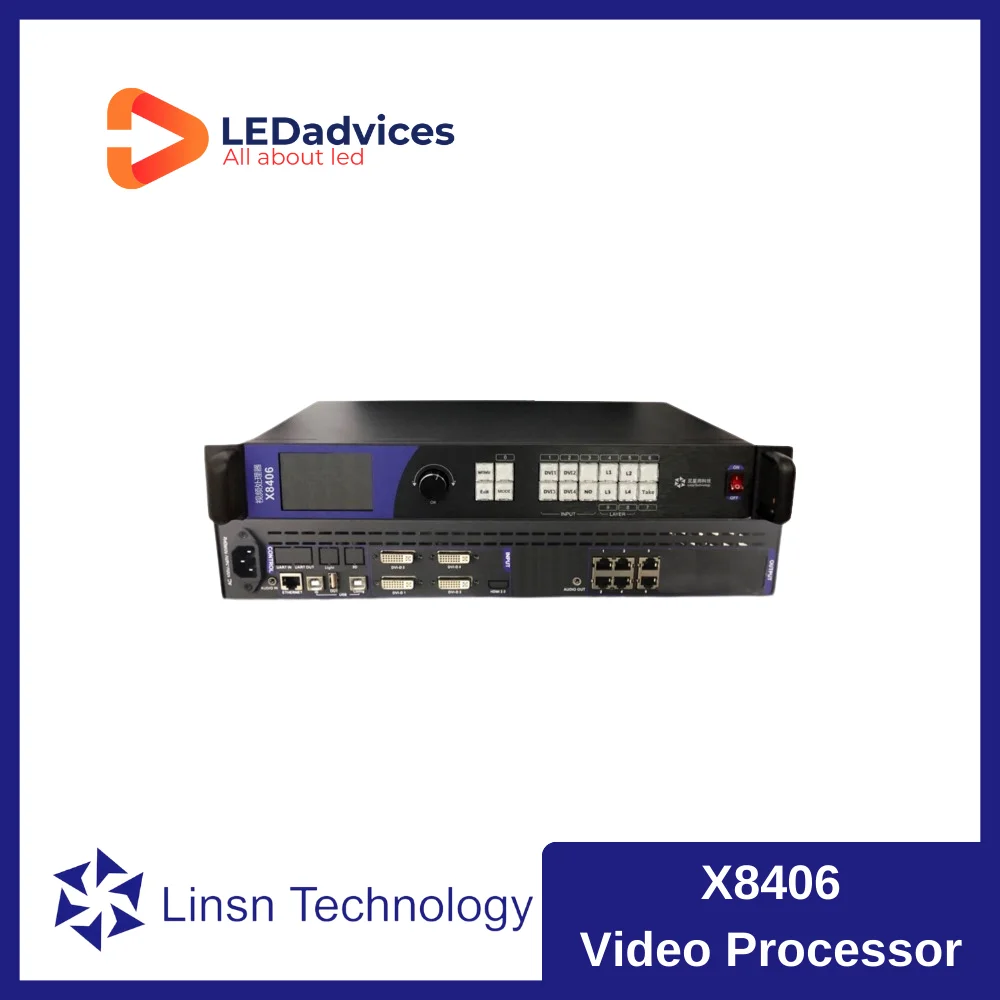 

Linsn X8406 4 Images 4K LED Screen Video Processor Two in One Sender Plus Video Processor 3.84 Million Pixels