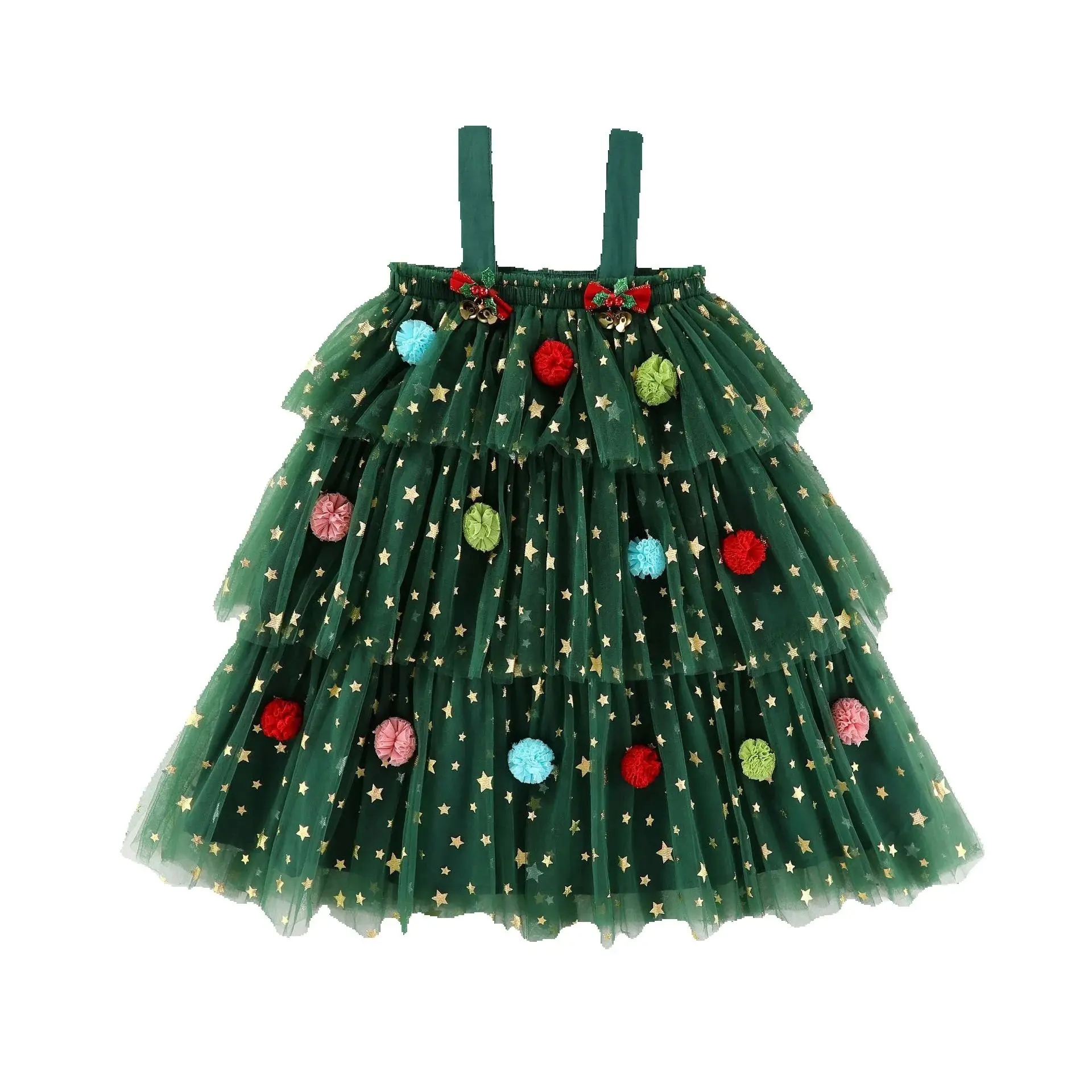 white christmas dresses Christmas Carol Girls Dress 6 / Green main image 0