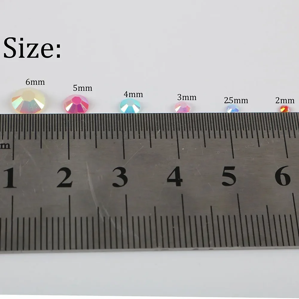 Flat Back Resin Rhinestone 3MM 4MM 5MM Non Hot Fix Jelly  display picture 3