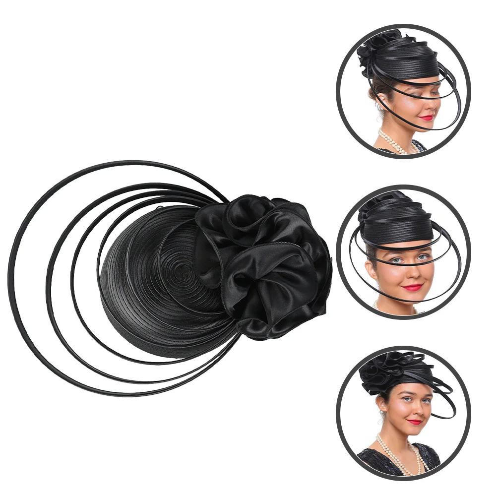 

Cocktail Party Hat Bride Vintage Decor Wedding Ceremony Decorations Polyester Tea Headpiece