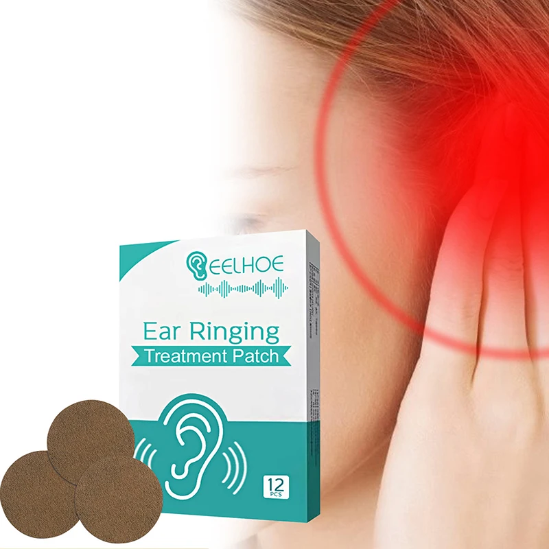 

12pcs Ear Care Pad Tinnitus Treatment Patch For Ear Pain Protect Hearing Loss Sticker Natural Herbal Extract Medical Health Care