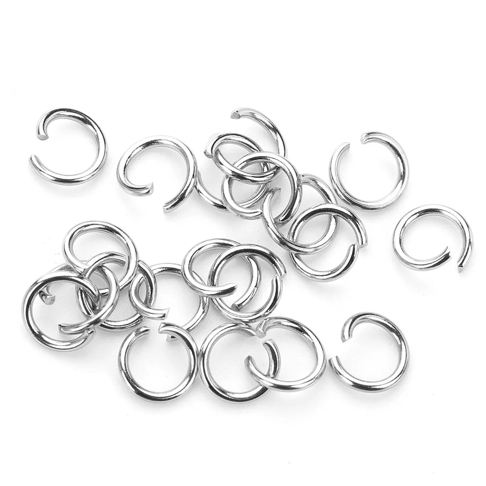 200pcs/Lot Metal Open Loops Jump DIY Jewelry Findings Rings & Split Ring  For Jewelry Making 3-10mm