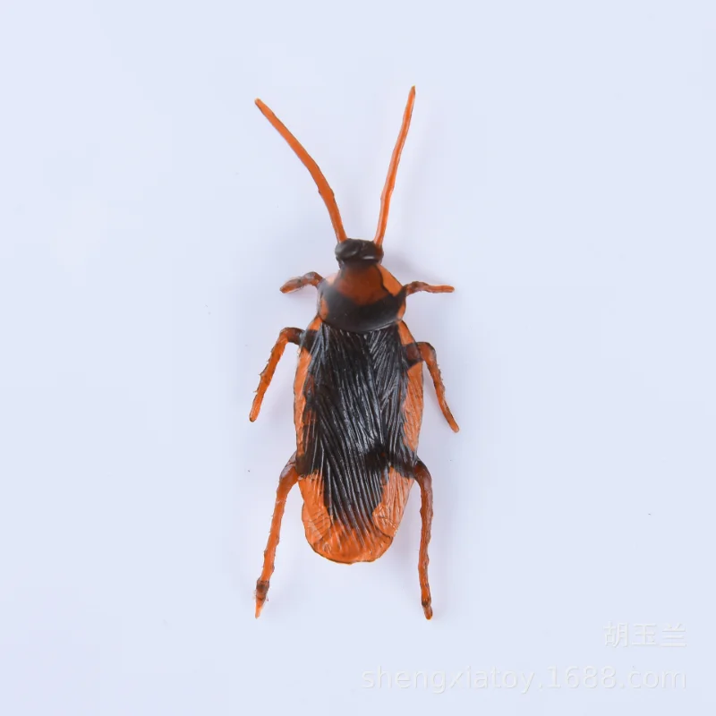 Halloween gadget Plastic Cockroaches Joke Decoration Props Rubber Toy Gags Practical Jokes Toys Plastic Bugs Cockroach prank toys joke toys