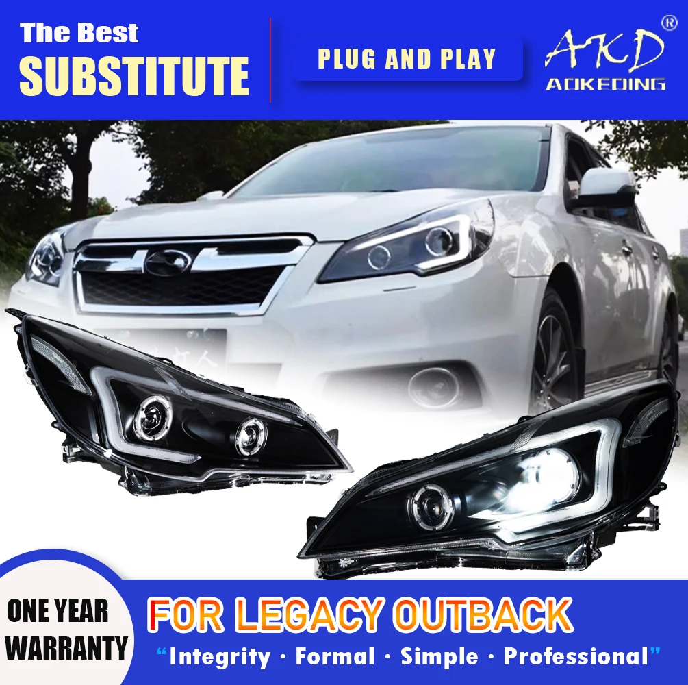 AKDHeadLampforSubaruLegacyOutbackLEDHeadlight20102015