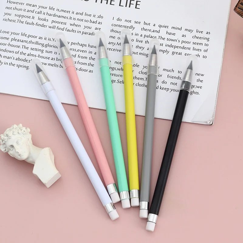 1Pcs Metacil Metal Pencil Black Technology Permanent Pen Never Need To  Whittle And Write Endless Pen - AliExpress