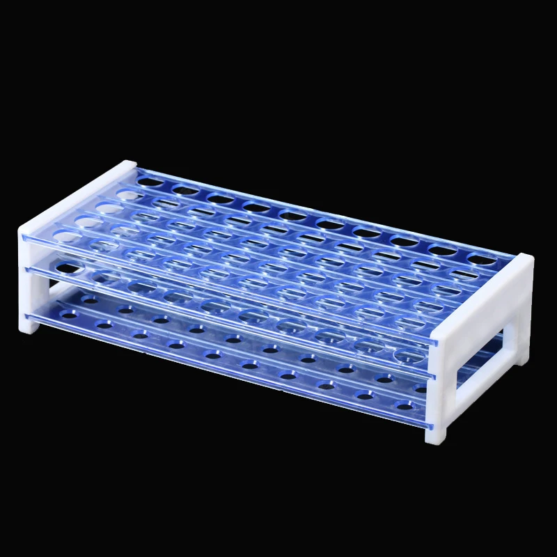 과학 실험실 테스트 튜브 랙 1 세트, 학교 샘플 용품 사무실 문구 PS 플라스틱 구경 16mm