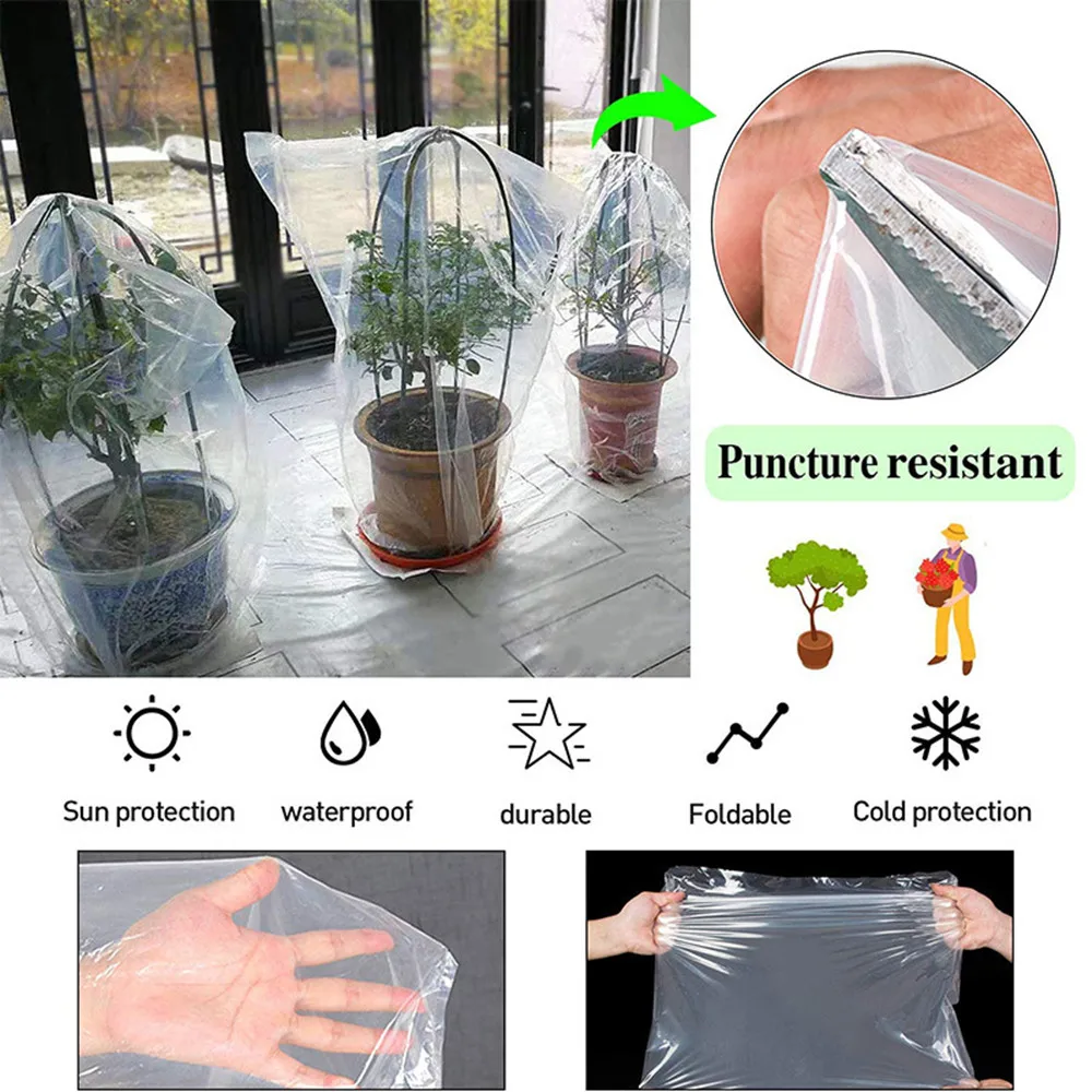 Acheter Film antigel transparent pour plantes de jardin, antigel et  couverture imperméable, film d'étanchéité pour fenêtre, film de couverture  PE pour serre