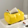 Modern Luxury Cheese Ceramic Tissue Box Decoration Home Living Room Tea Table Dining Table Advanced Paper Drawing Storage Box 1