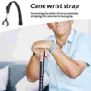 2 Pcs Crutch Bracelet Phone Wrist Strap Anti-lost Straps Safety Rope Cane Polyester Elder Lanyard 4