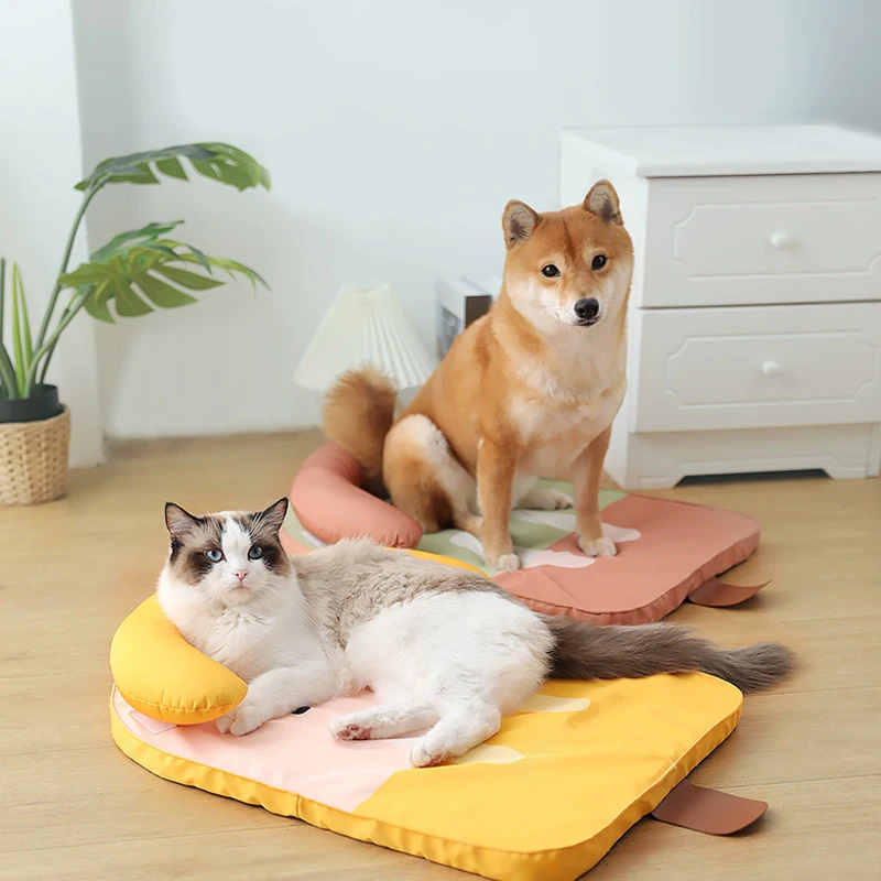 

Cooling Pet Mat Summer Ice Pad Dogs Sleeping Mats for Cat Breathable bed Pet Dog Bed Washable Pets Pad Cats Cushion pet supplies
