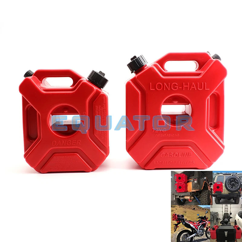 3/5L Red Motorcycle Jerry Can with Lock Car Emergency Fuel Tank Gas Gasoline Tanks Container For ATV SUV Motorcycle Accessories