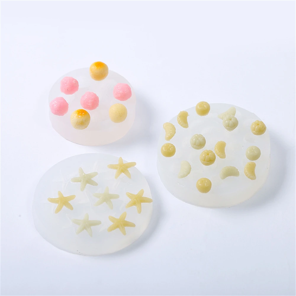 Stampi in silicone per fondente, frutta, stampi in silicone 3D per fragola, arancia, lampone e mirtillo, fondente, caramelle, argilla, cioccolato, decorazione per torte, 4,7 x 5,3 x 2,6 cm