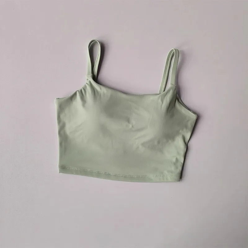 Womens Push Up Sports Bra - Breathable Fitness Vest for Gym  Yoga