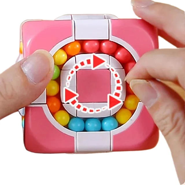 Magic Bean Fidget Decompression Cube for Release Stress Autism Anxiety Relieve Adult Kids Stress Relief Anti-Stress Fingertip 3