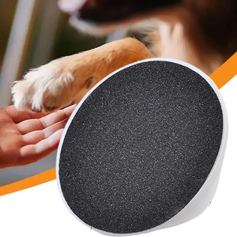 Dog Round Wood Nail File Dog Trimmers Manual Grinder Noiseless Pet Filer With 2 Replaceable Sandpaper For Pets Cats Puppy
