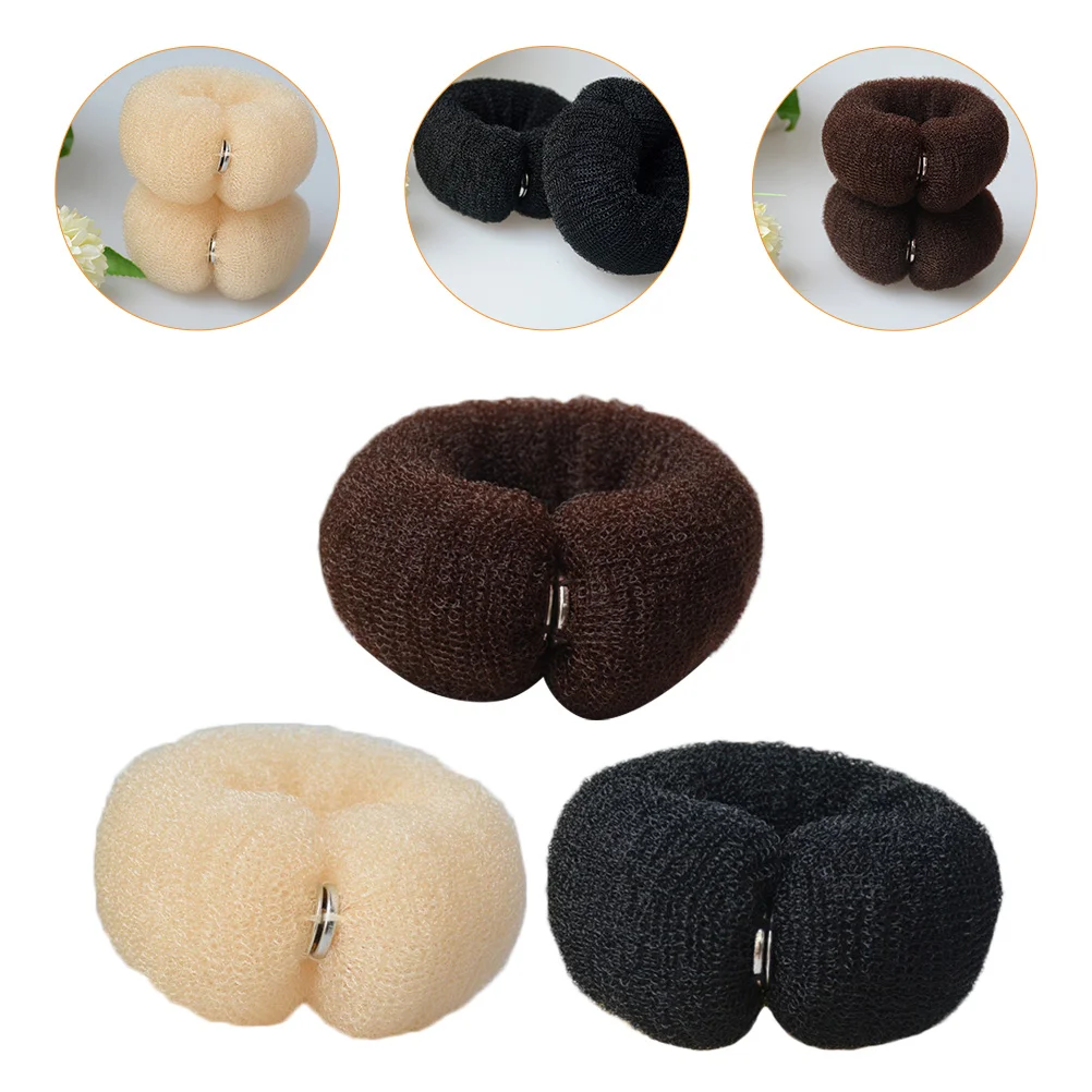 

Donut Hair Iron Bun Shaping Tools Former Styling Hairstyling Accessories Clips Girls