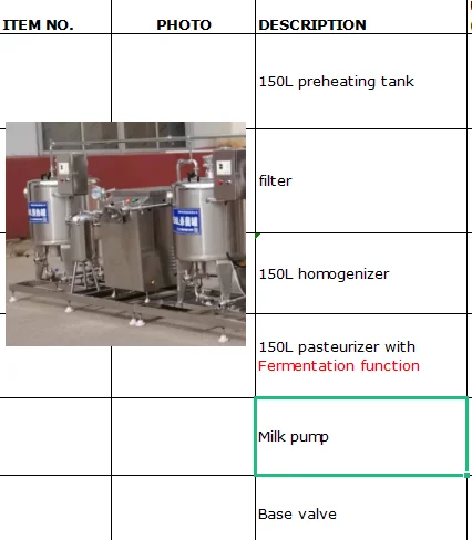 150L Yogurt maker machine/ yogurt production line with fermentation milk pasteurizer
