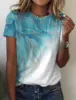 Summer Women's T shirt 3d Print Floral Graphics Tees Casual Short Sleeve Tops Fashion O-Neck t shirt for women Flower texture