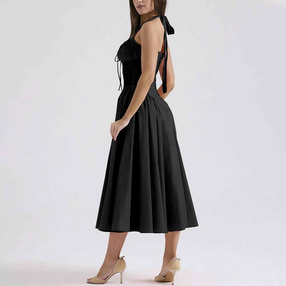 Fashion Halter Necklace Dress