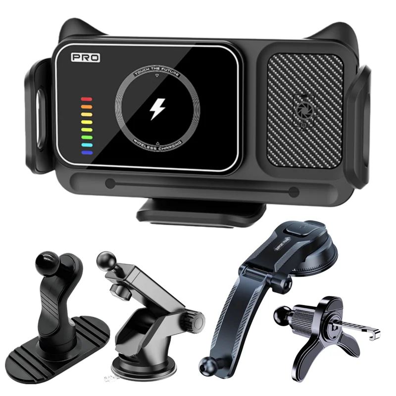 Universal Car Phone Holder Charging Stand with 360° Rotation
