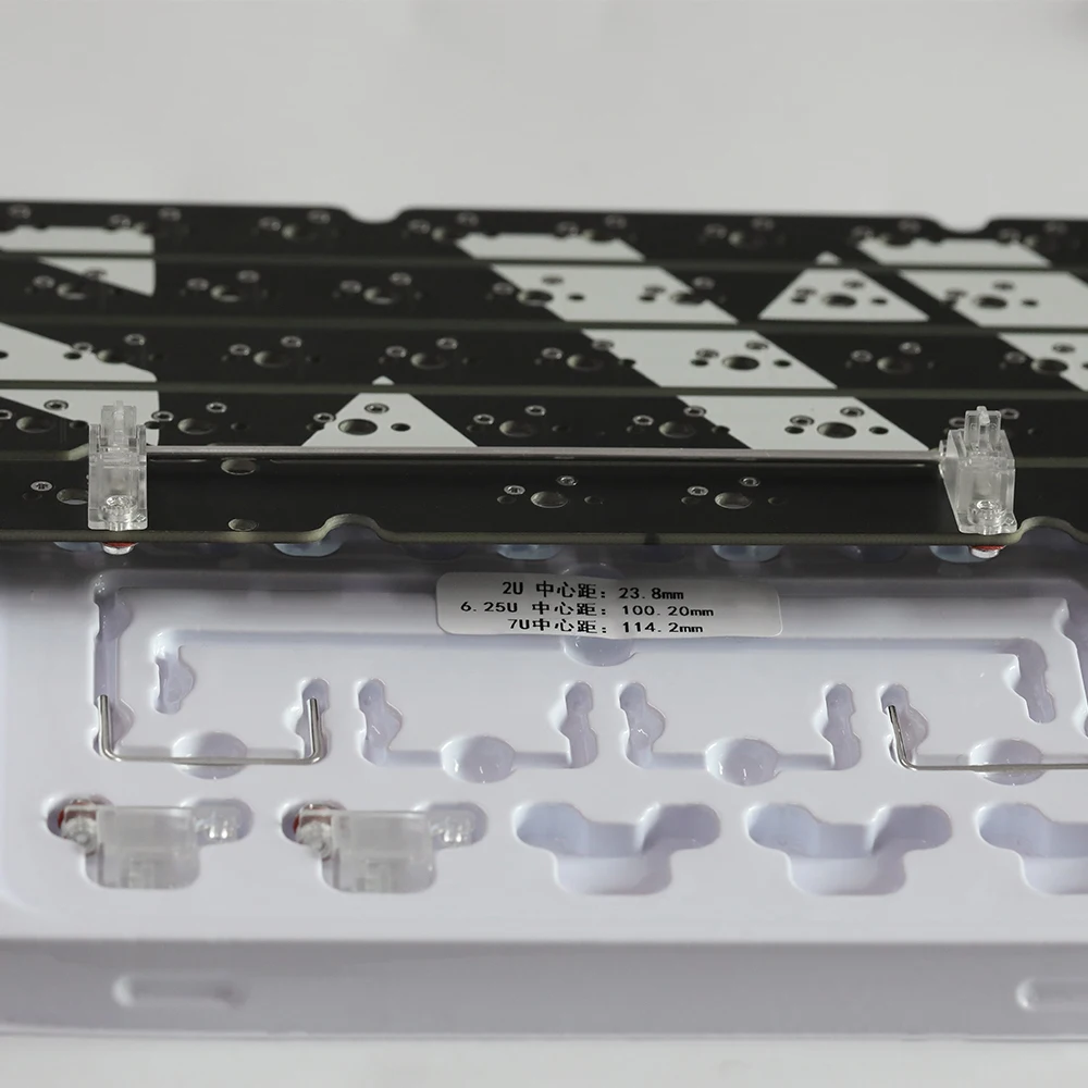 Gateron-clear Pcb Mount Estabilizadores Parafuso no Estabilizador Pré-grampeado com Patente sem Cair o Fio Reparação Teclado Pad Grupo v2 - Imagem 6