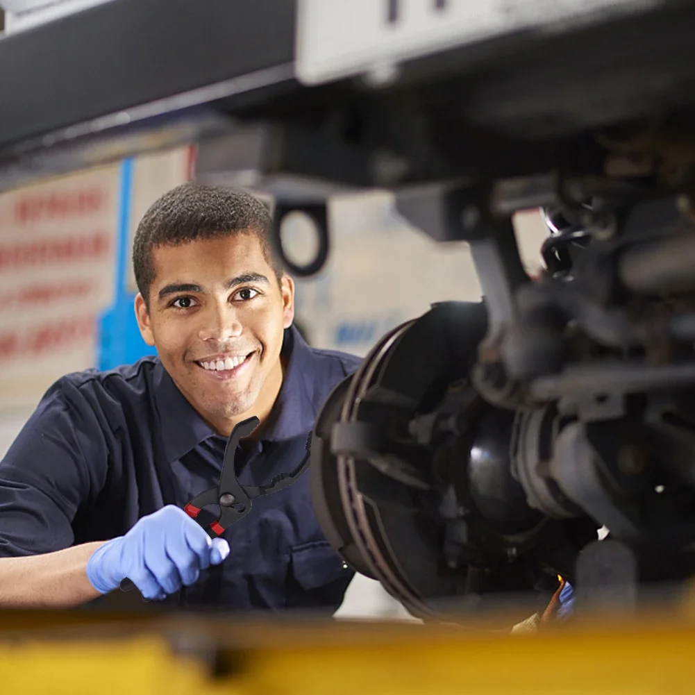 10/12 Inch Car Adjustable Oil Filter Wrench Oil Filter Pliers Clamp Type Wrench Oil Filter Remove Disassembly Tool for Truck Car