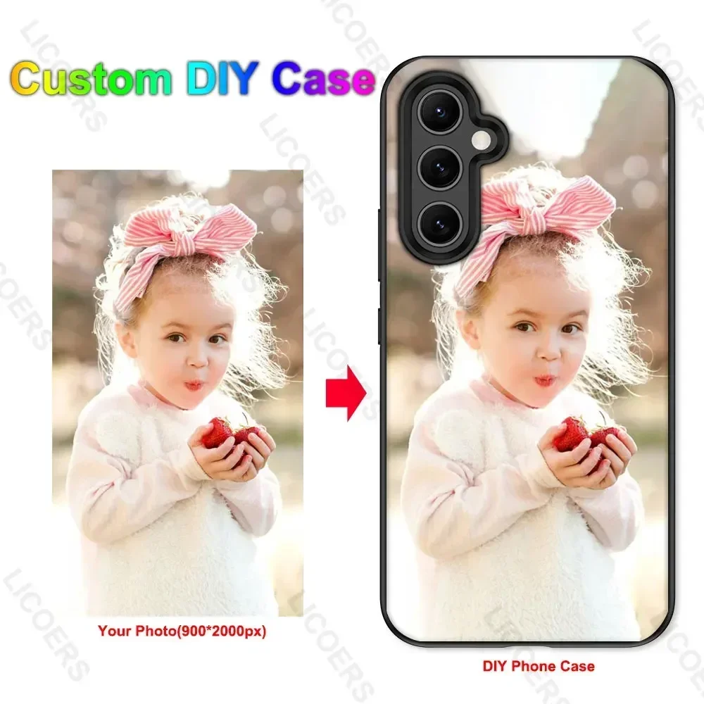 Personalized Custom Phone Case with DIY Photo and Name Print – Soft Shell Cover