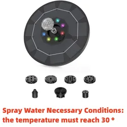Eco-Friendly Colorful Solar Fountain & Watering Kit (18cm Colorful Solar)