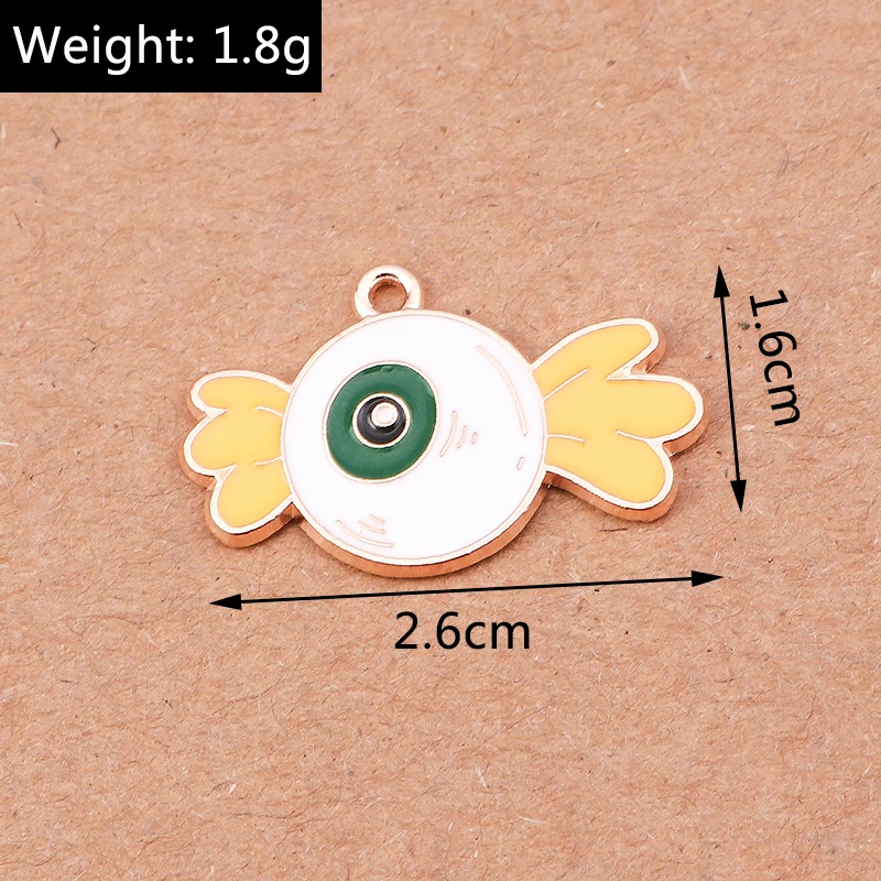 10 stücke niedlichen Emaille Schloss Charms Halloween Anhänger für Schmuck Herstellung Halskette Ohrringe DIY Halloween Geschenke Zubehör – Detail 17