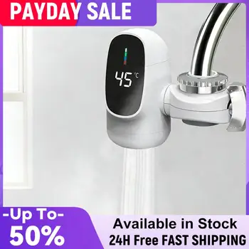 110V Fast Heating Electric Heater Faucet with Digital Display Energy Saving Hot Cold Mixer for Kitchen Sink Bathroom 1